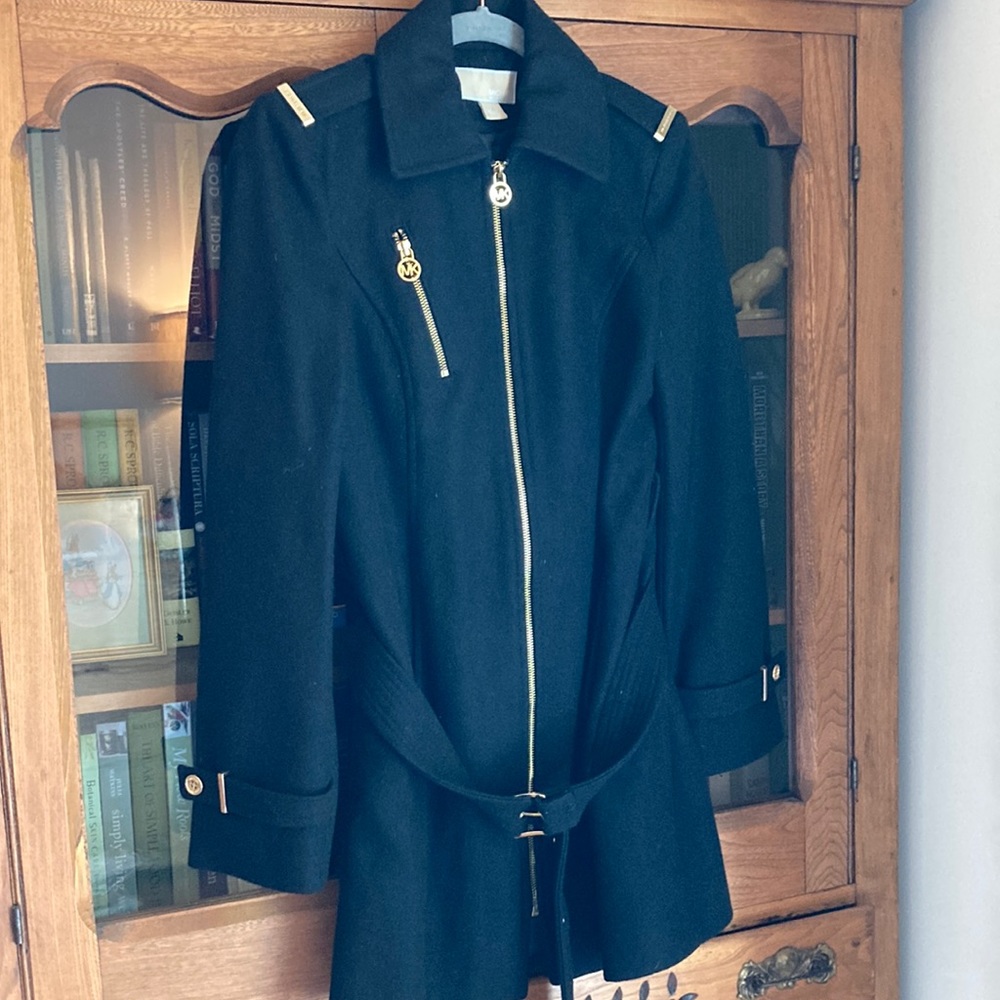 Michael by Michael Korea black wool blend coat